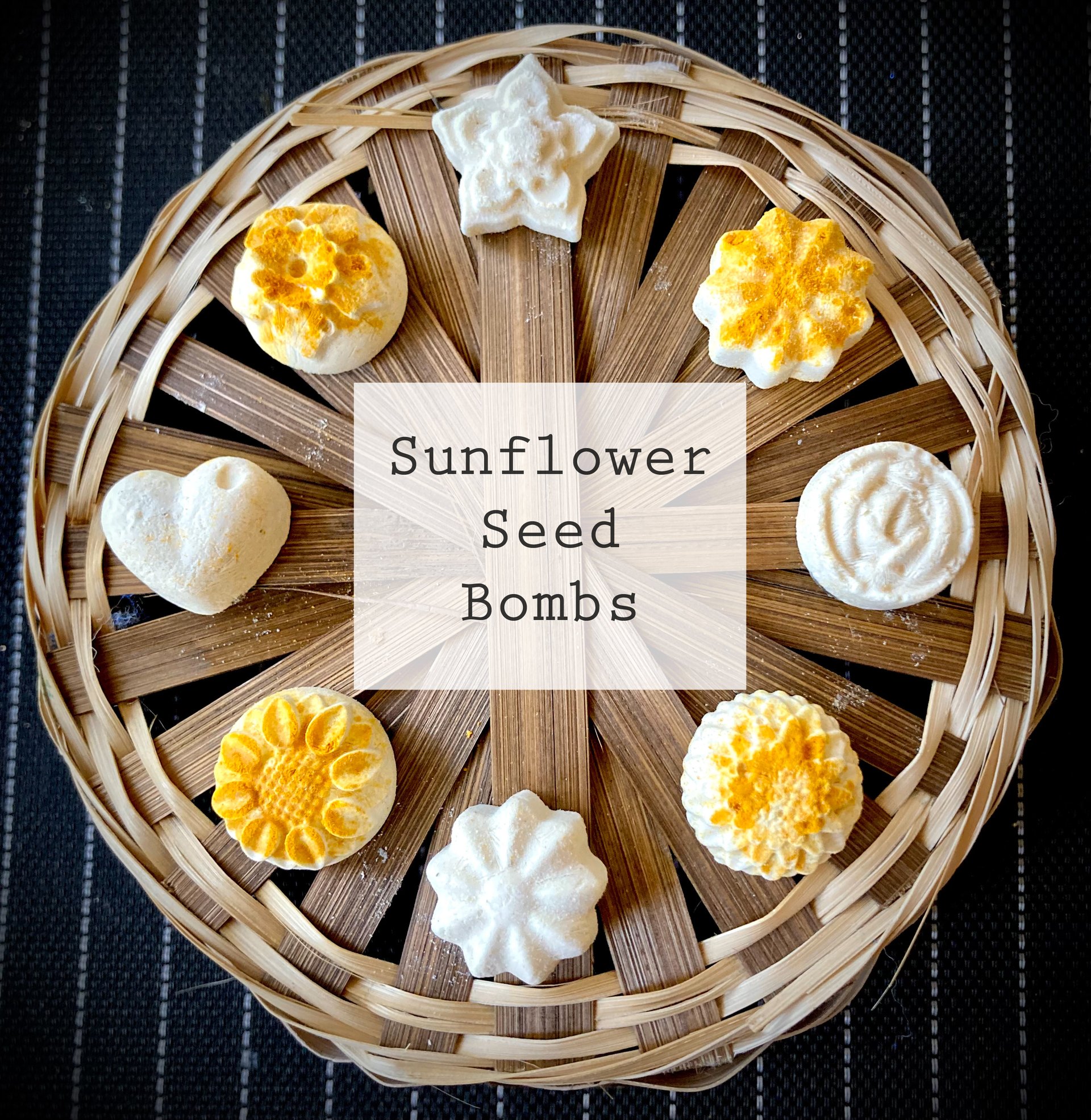 12 Sunflower seed bombs hand harvested seeds on Farmish